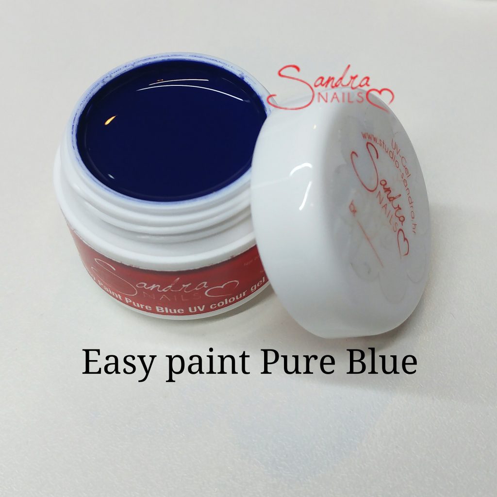 Download Easy Paint Pure Blue UV colour gel Sandra Nails - Studio Sandra